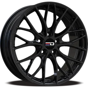 Euro Design – Camillo – Black – 18″x8″ 35mm – All weather Wheels – CAM188G3572GB